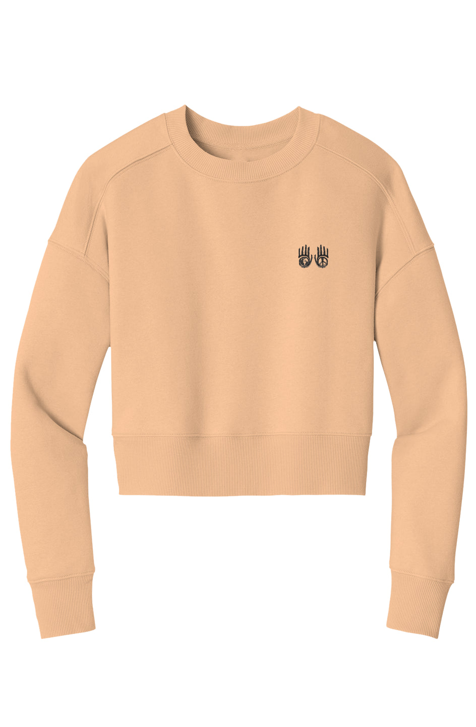 Embroidered World Peace Sweatshirt