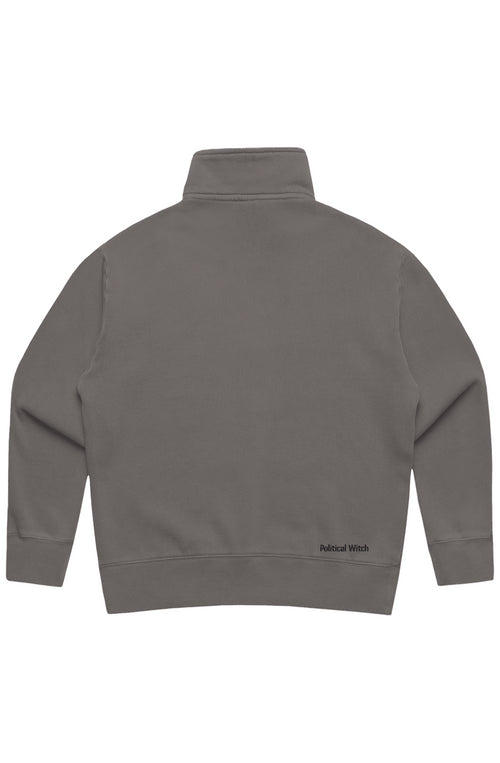 Embroided World Peace Half Zip