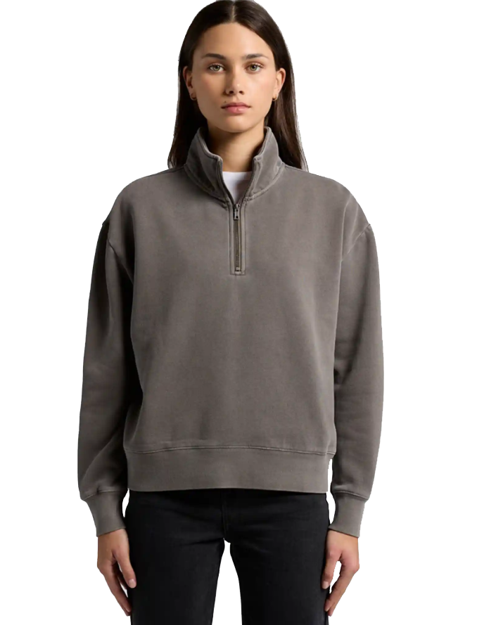 Embroided World Peace Half Zip